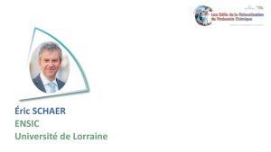 La vision des écoles d&rsquo;ingénieurs en chimie et génie chimique de la Fédération Gay-Lussac – É SCHAER