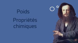 Le tableau périodique de Mendeleïev