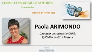 Paola ARIMONDO – Outils chimiques pour reprogrammer les cellules tumorales