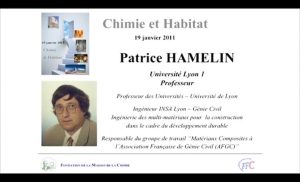 Patrice HAMELIN – Matériaux composites à matrices polymères