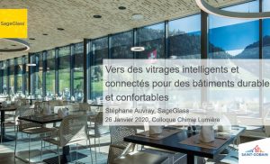 Vers des vitrages intelligents et connectés pour des bâtiments durables et confortables – Stephane Auvray
