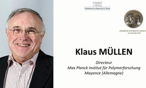 Grand Prix de la Fondation 2022 – Lauréat&nbsp;: Professeur Klaus MÜLLEN